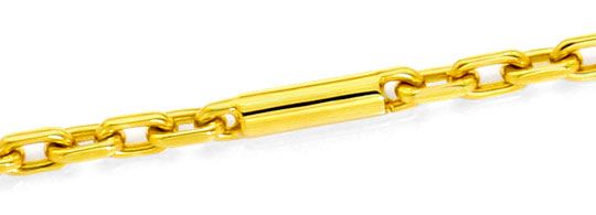 Foto 2 - Anker Goldkette mit Langen Gold Zylindern Gelb Gold 14K, K2497
