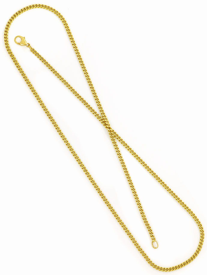 Foto 3 - Massive Flachpanzer Halskette Goldkette in 14K Gelbgold, K3039