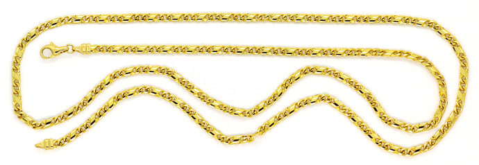 Foto 1 - Dollar Goldkette 78cm lang in massiv 750er Gelbgold, K3314
